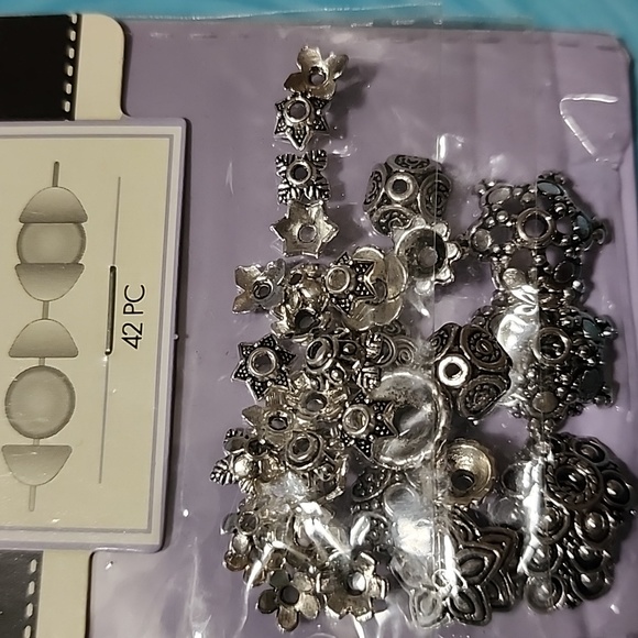 BEAD CAPS ANTIQUE SILVER 6-16 MM - Picture 4 of 5